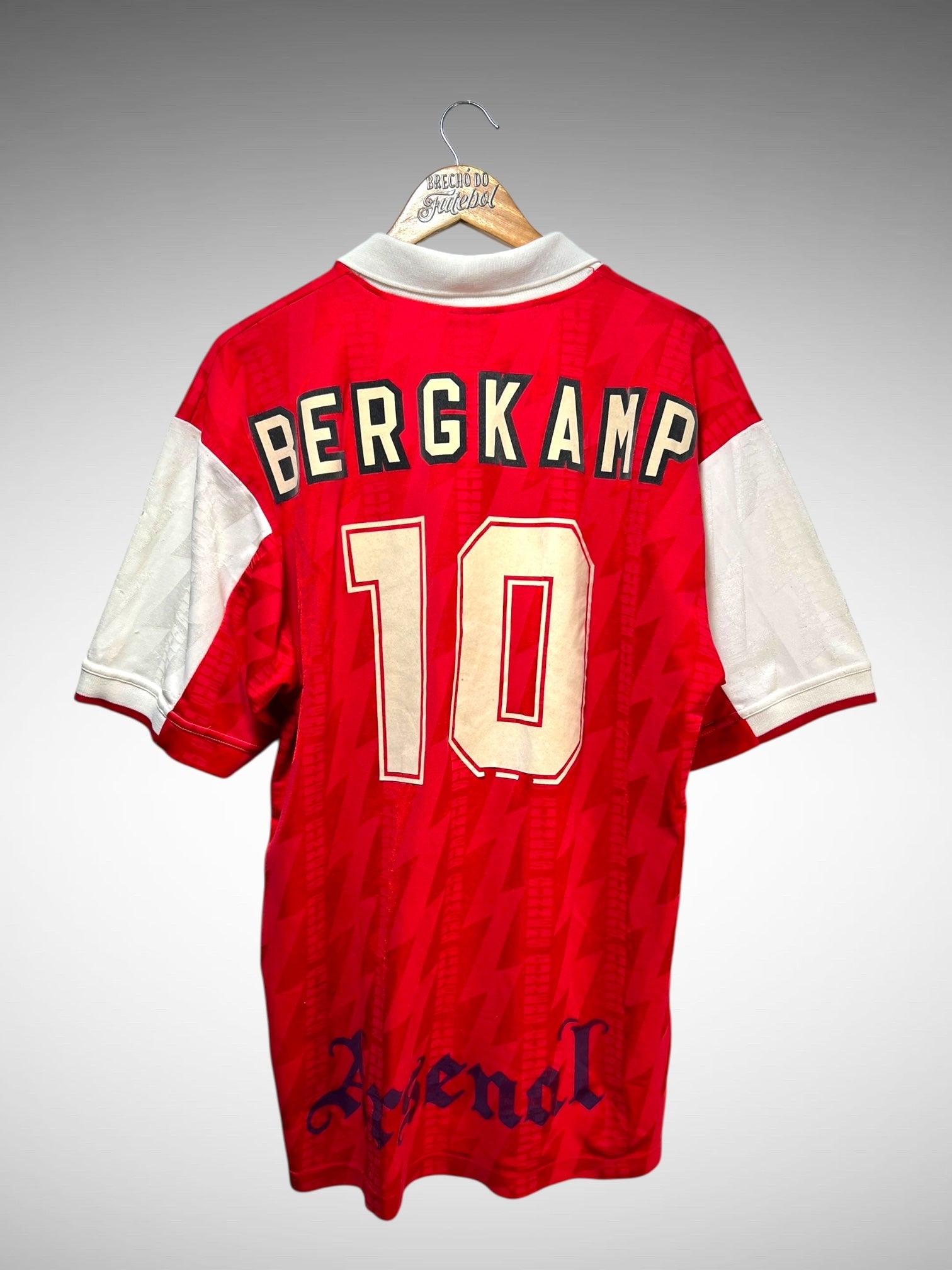 Arsenal 1995 Primeira Camisa Tam GG N 10 Bergkamp.
