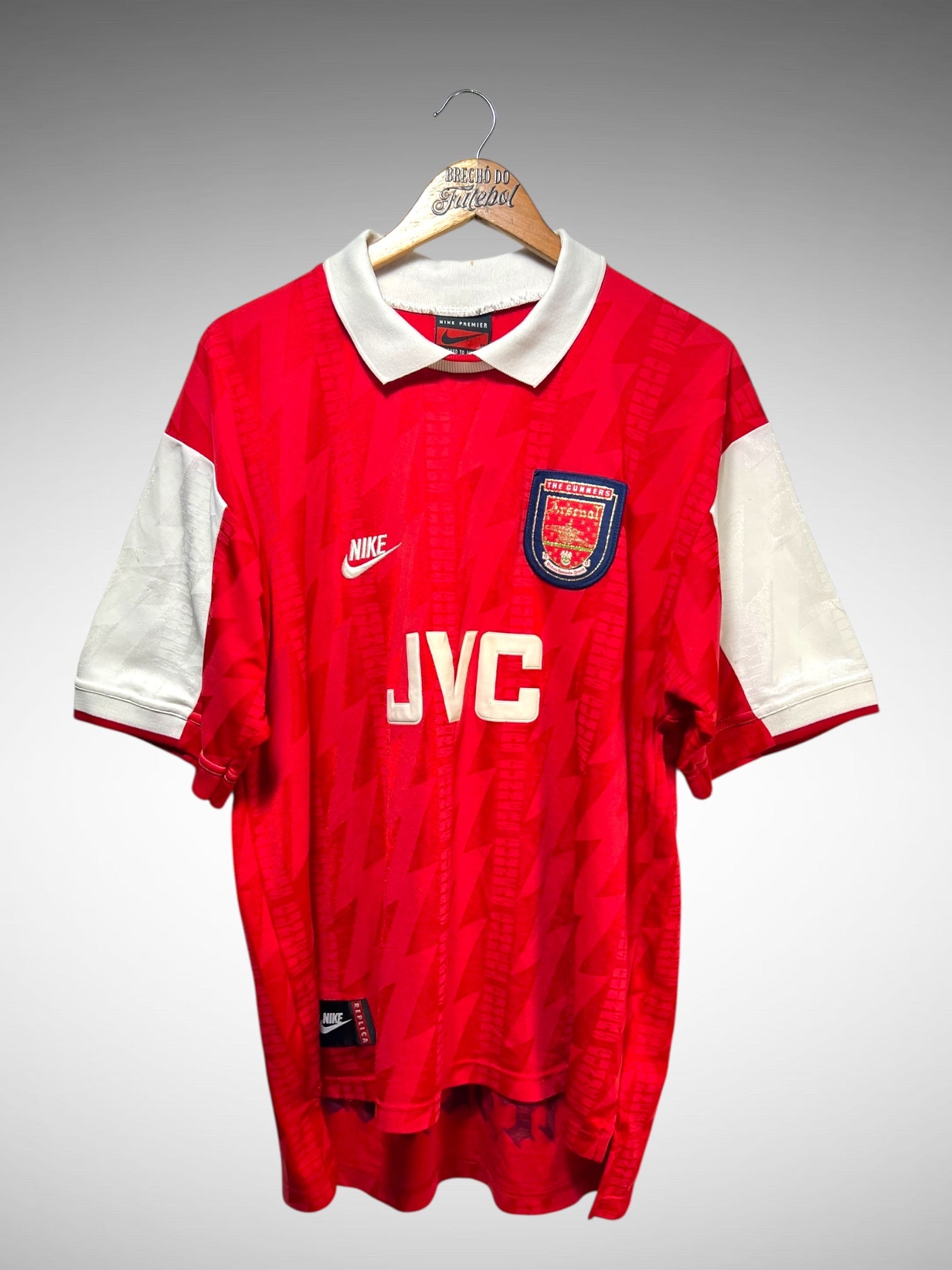 Arsenal 1995 Primeira Camisa Tam GG N 10 Bergkamp.