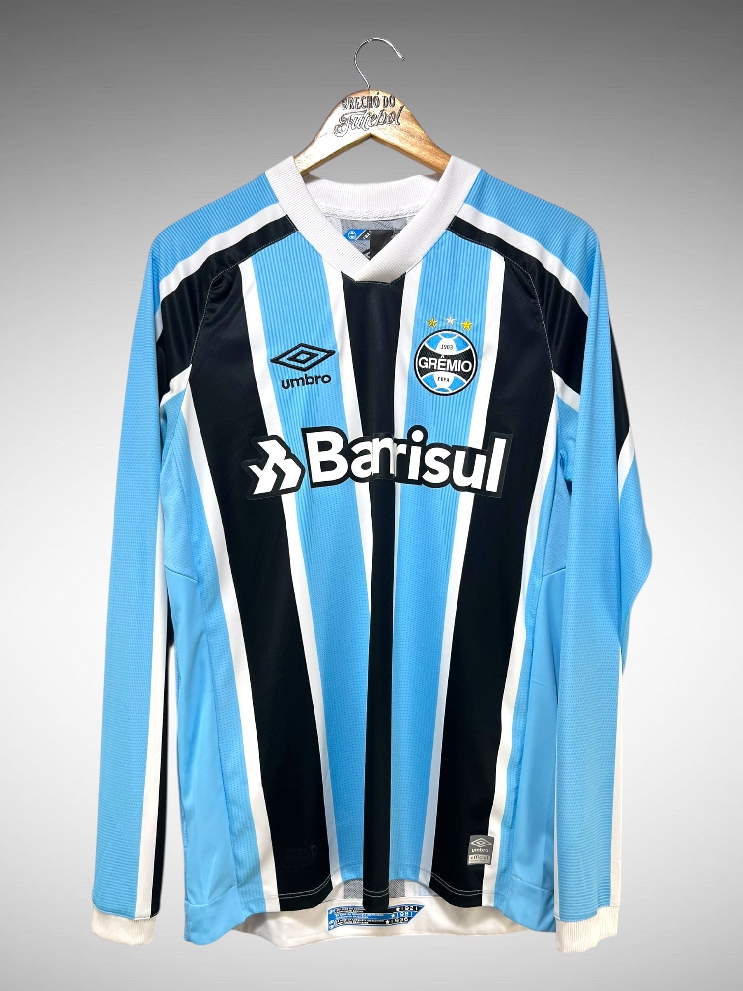 Grêmio 2021 Primeira Camisa Tam M Mangas Longas.