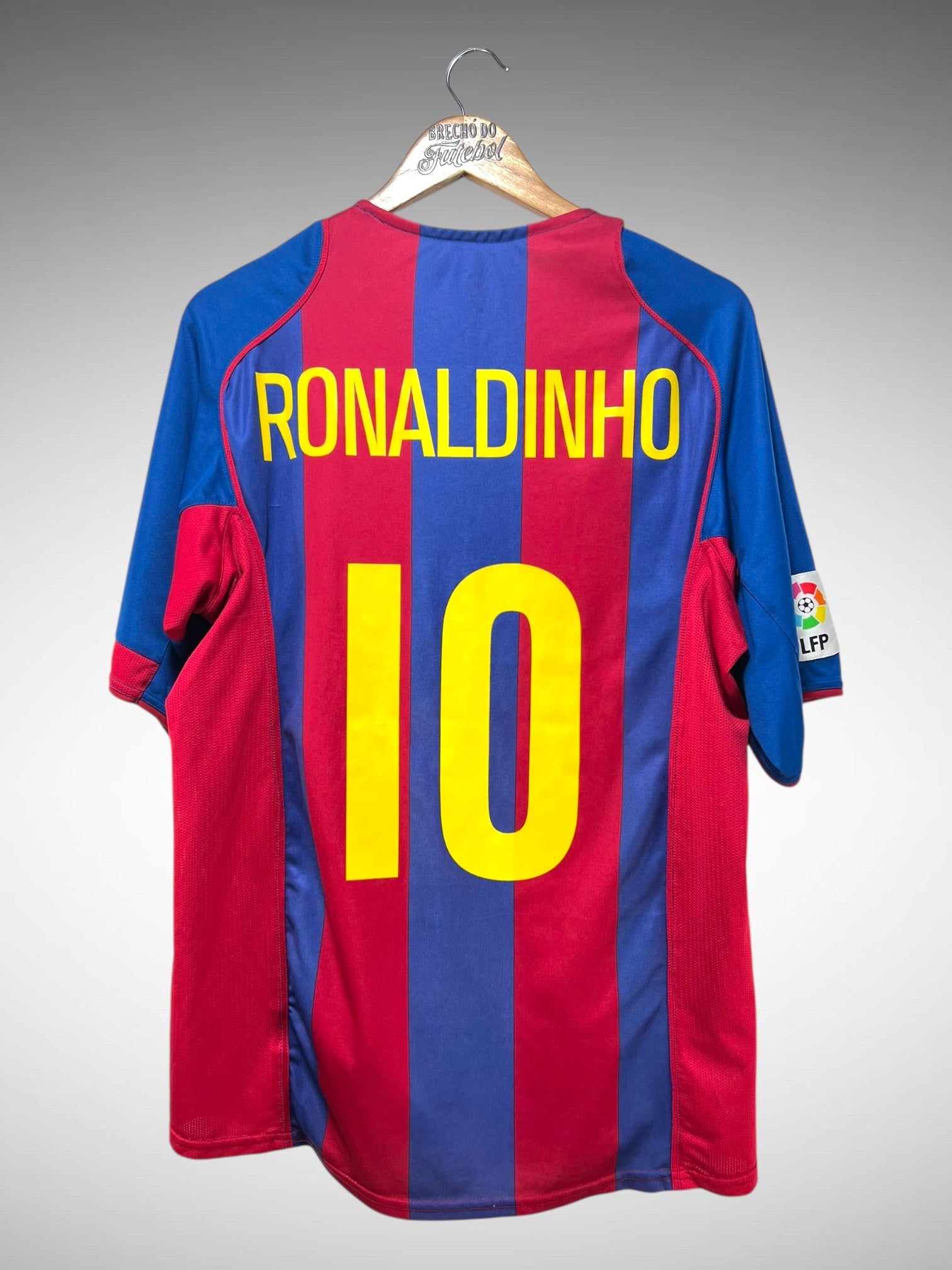 Barcelona 2004 Primeira Camisa Tam G N 10 Ronaldinho.