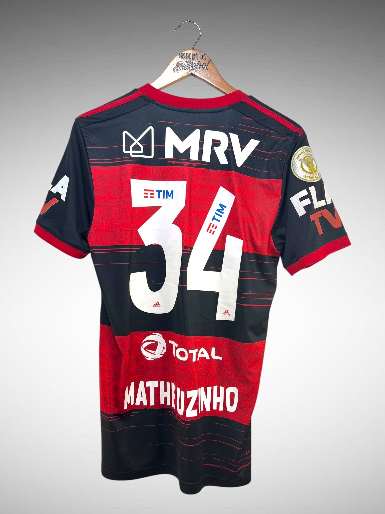 Flamengo 2020 Primeira Camisa Tam P N 34 Matheuzinho.