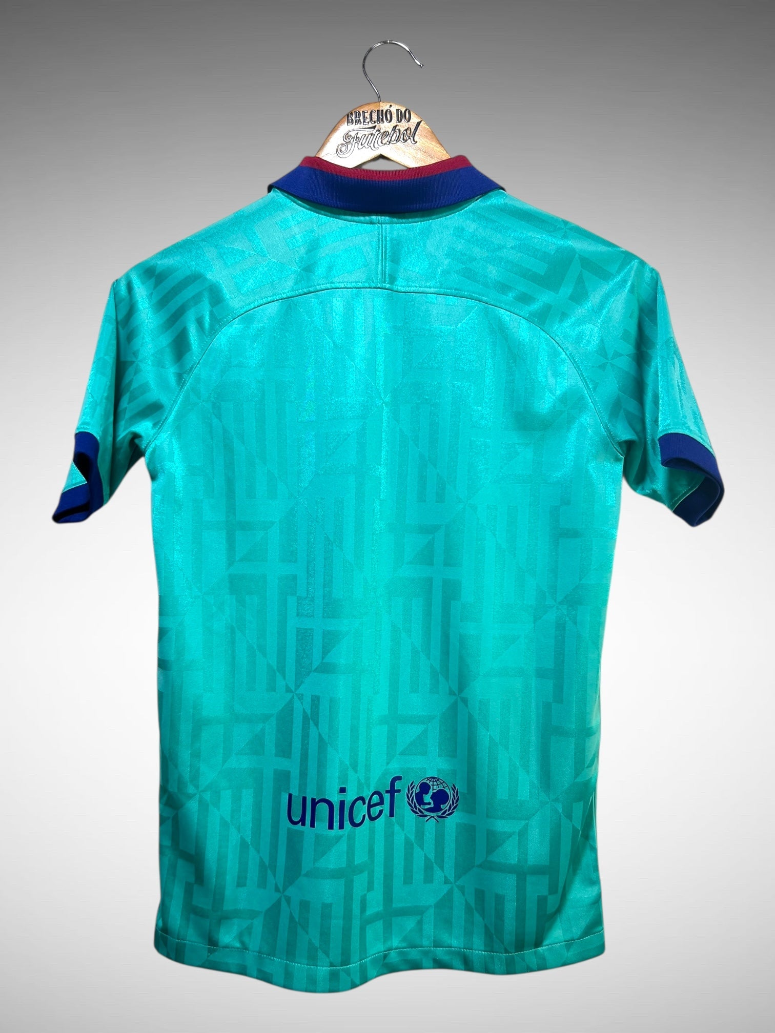 Barcelona 2019 Terceira Camisa Tam 14 Anos Infantil.