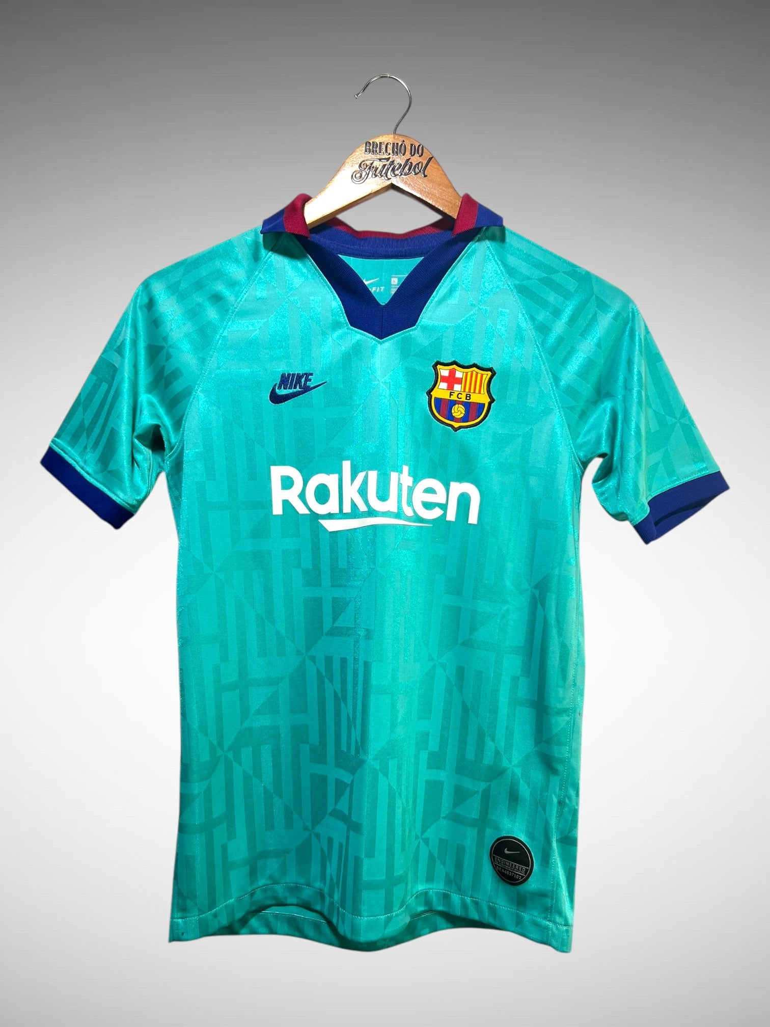 Barcelona 2019 Terceira Camisa Tam 14 Anos Infantil.