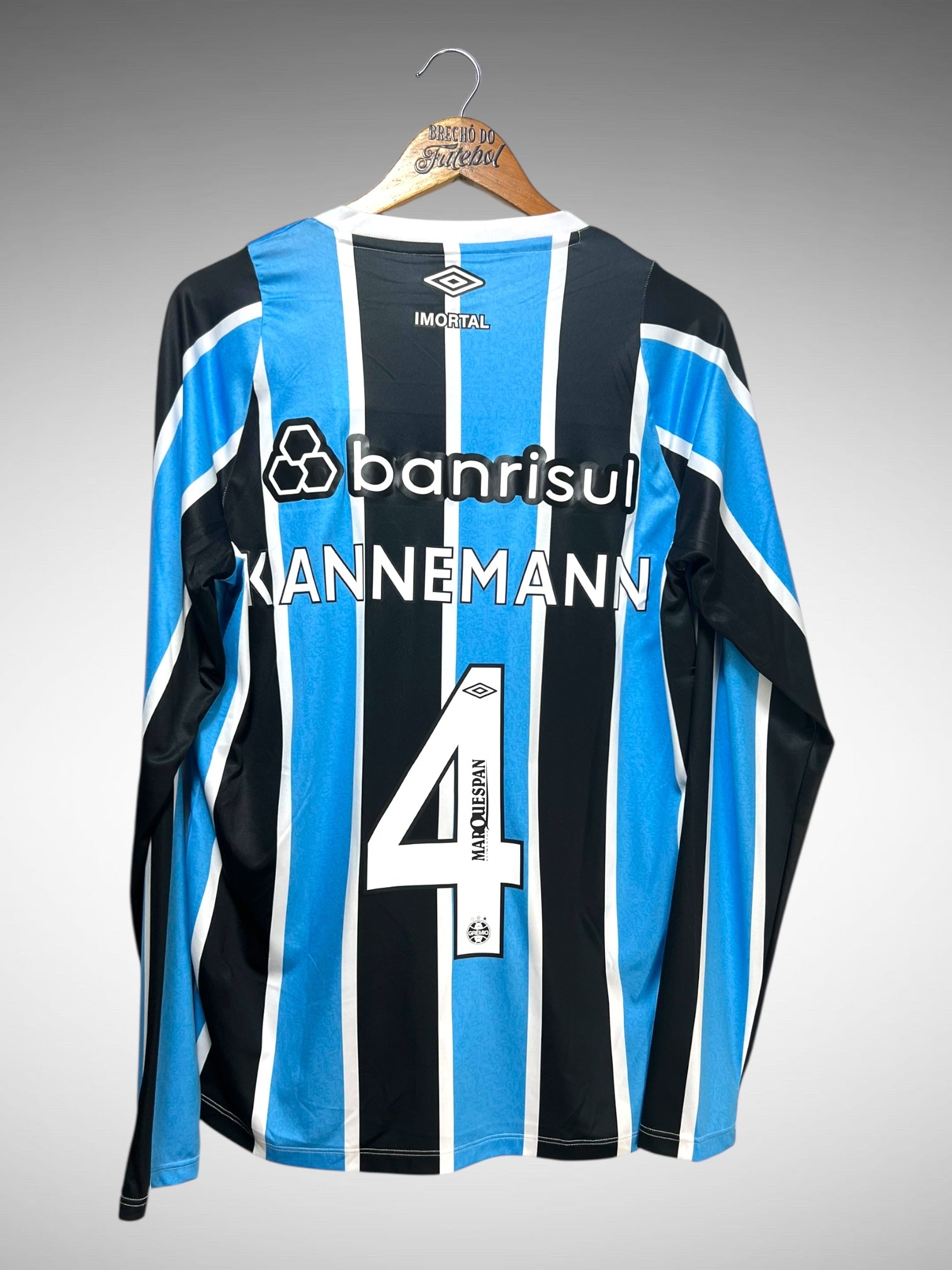 Grêmio 2024 Primeira Camisa Tam M N 4 Kannemann Mangas Longas.