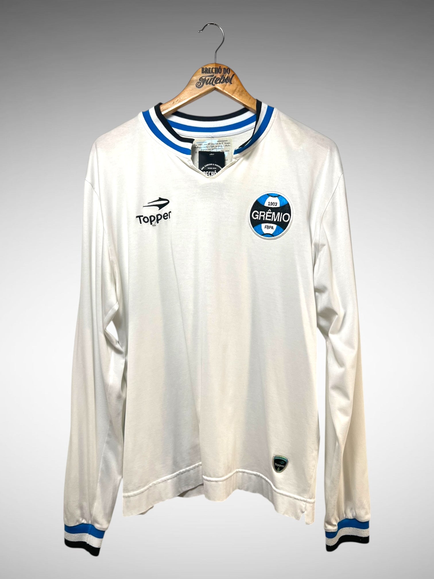 Grêmio 1981 Rêtro Segunda Camisa Tam 3G Mangas Longas.
