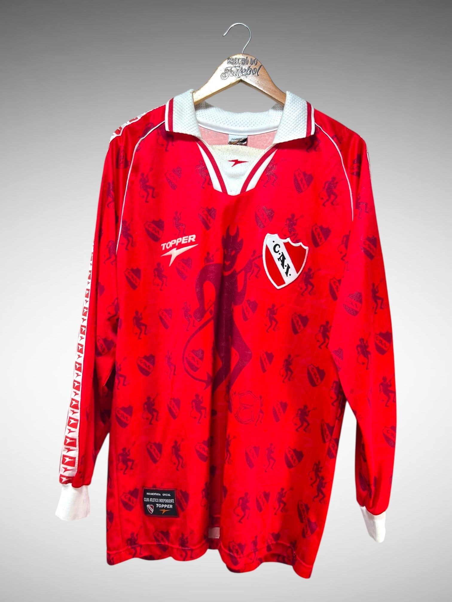 Independiente 1997 Primeira Camisa Tam GG Mangas Longas