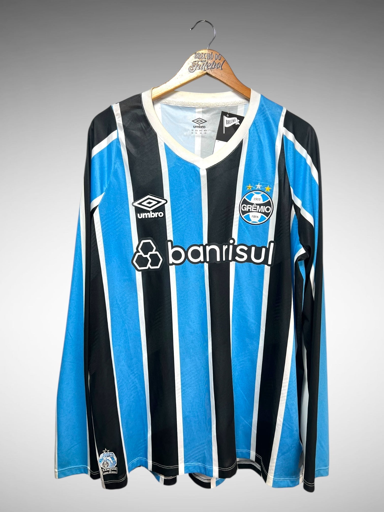 Grêmio 2024 Primeira Camisa Tam GG Mangas Longas.