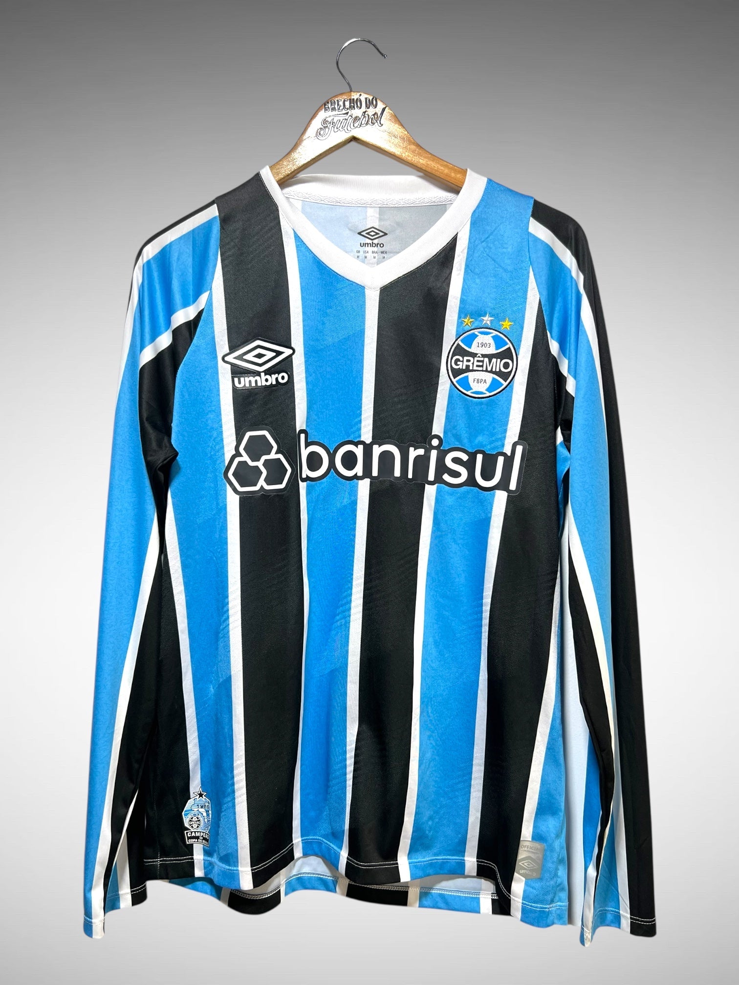 Grêmio 2024 Primeira Camisa Tam M Mangas Longas.