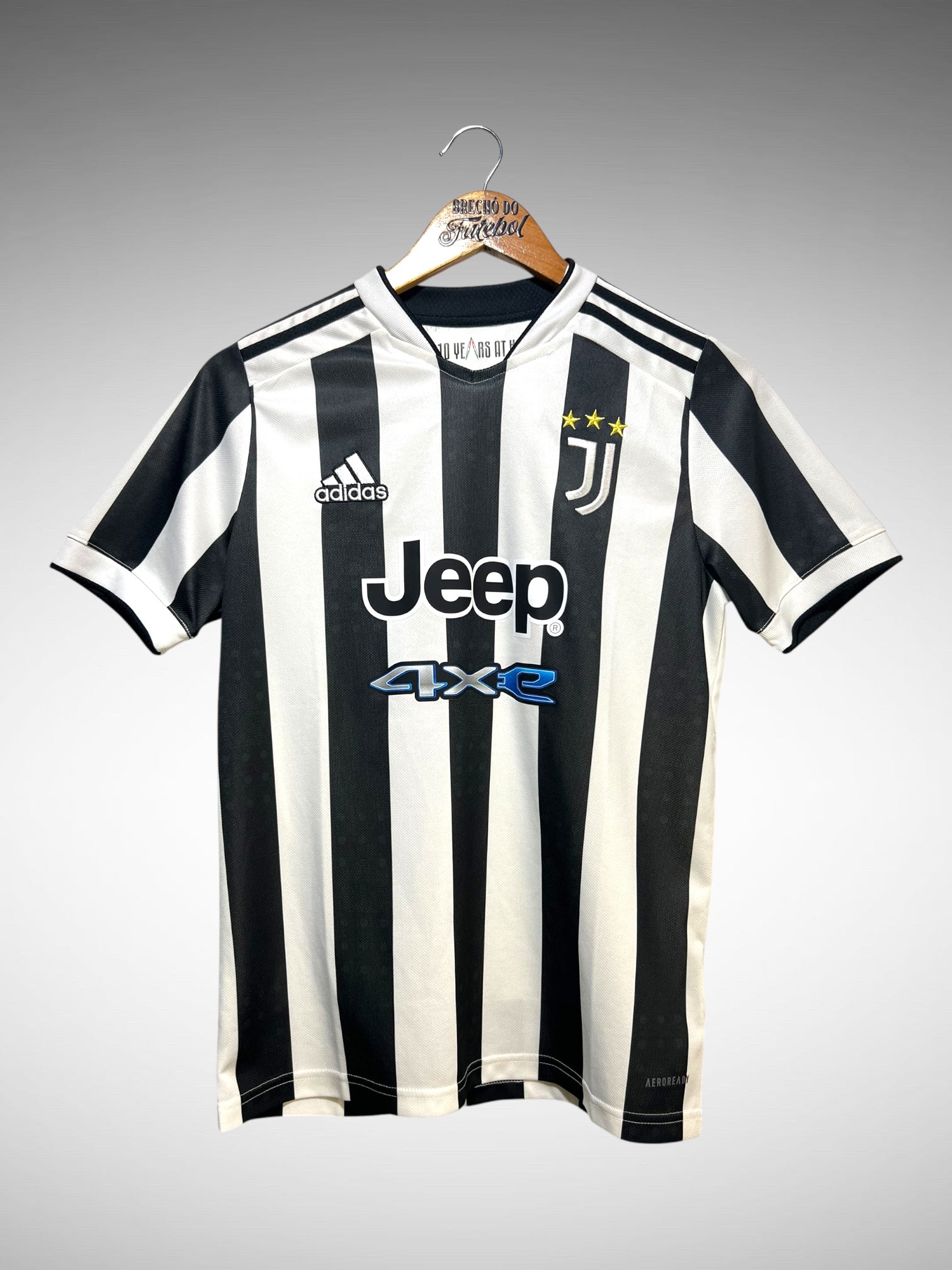 Juventus 2021 Primeira Camisa Tam 14 anos Infantil.