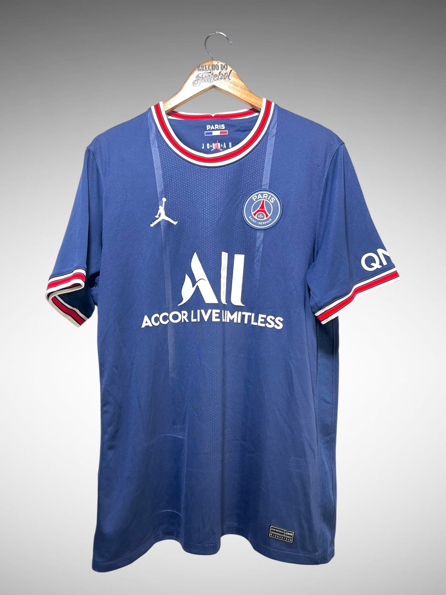 Paris Saint-Germain 2021 Primeira Camisa Tam G N 30 Messi.