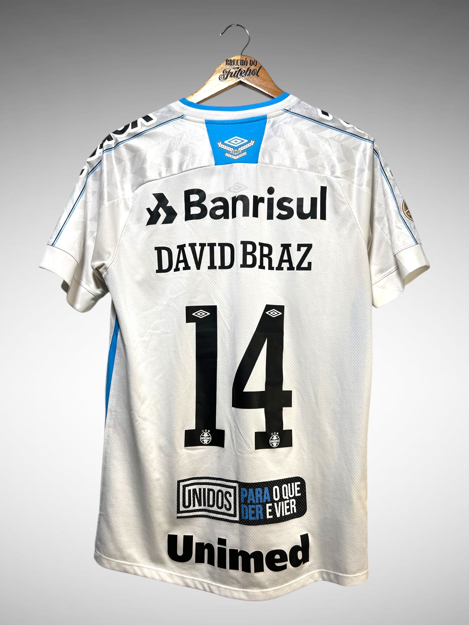 Grêmio 2020 Seguna Camisa Tam M N 14 David Braz.