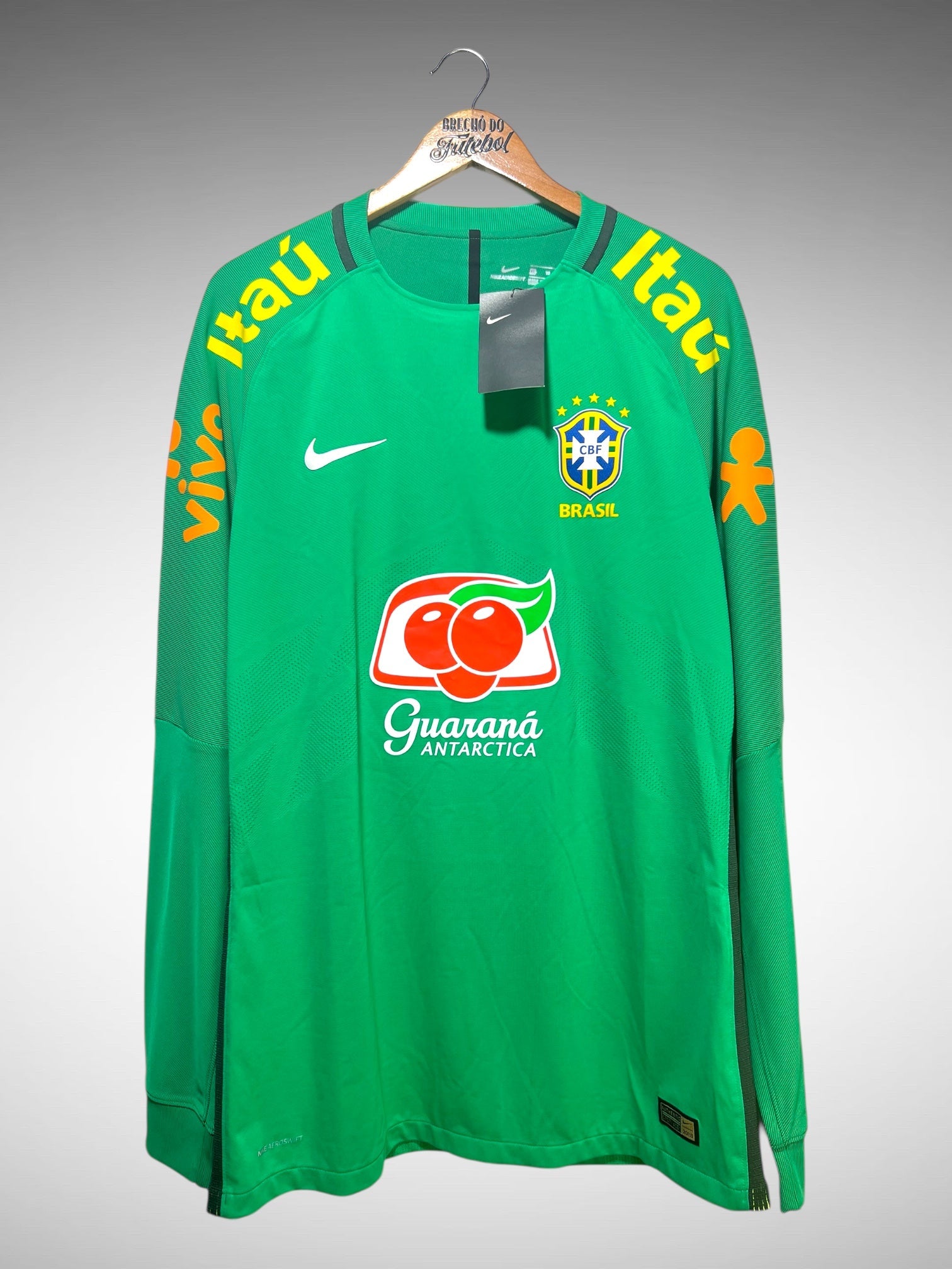 Brasil 2016 Camisa de Goleiro Tam GG Mangas Longas.