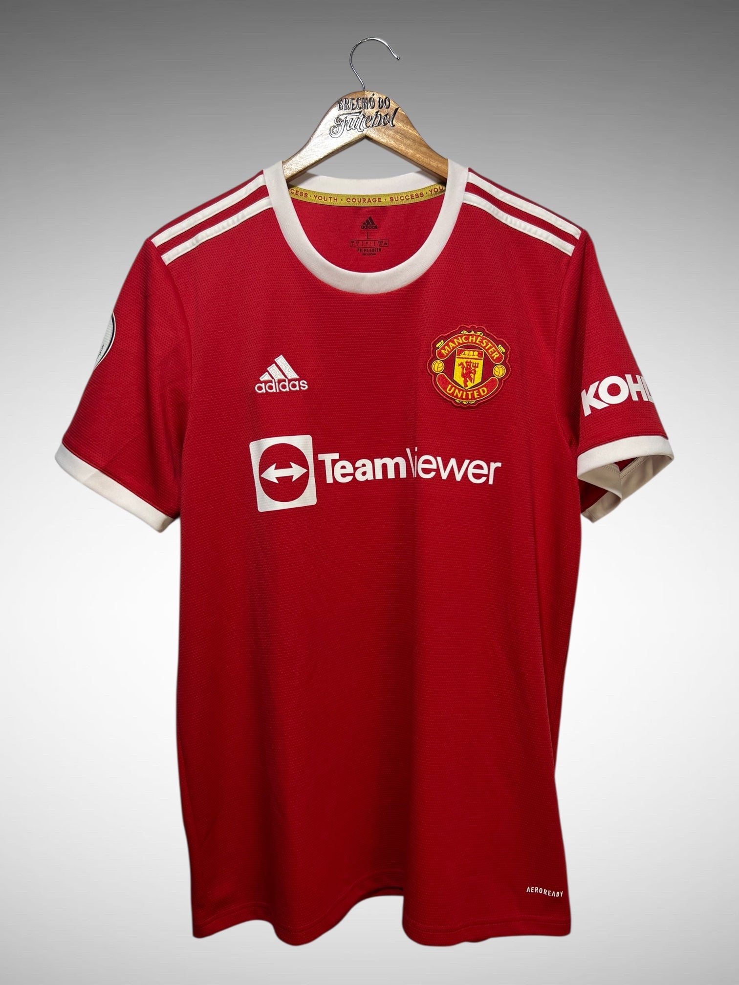 Manchester United 2021 Primeira Camisa Tam G N 7 Ronaldo.