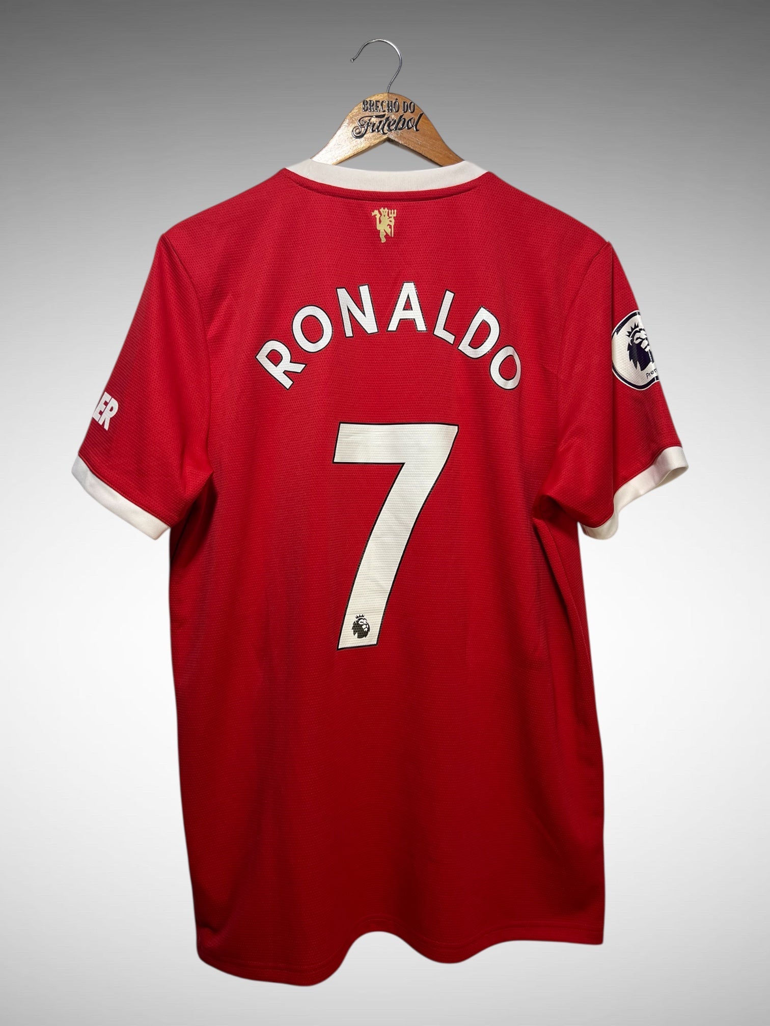 Manchester United 2021 Primeira Camisa Tam G N 7 Ronaldo.