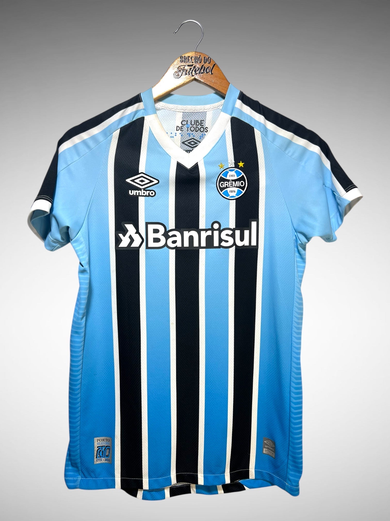 Grêmio 2022 Primeira Camisa Tam 14 anos Infantil.