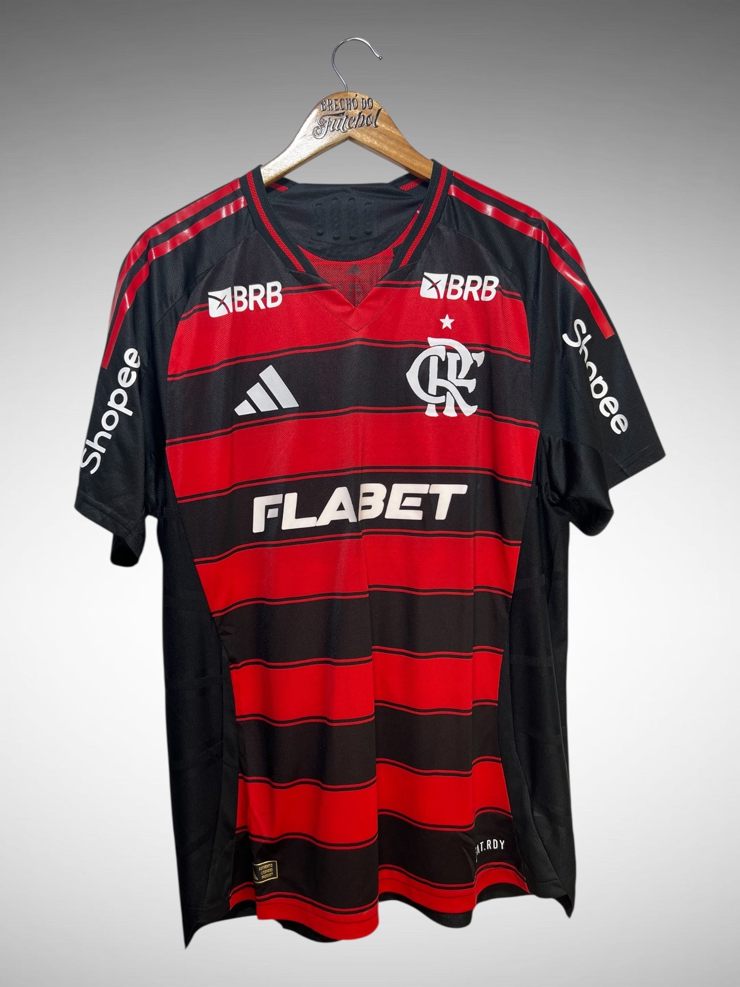 Flamengo 2024 Primeira Camisa Tam GG N 27 B. Henrique.
