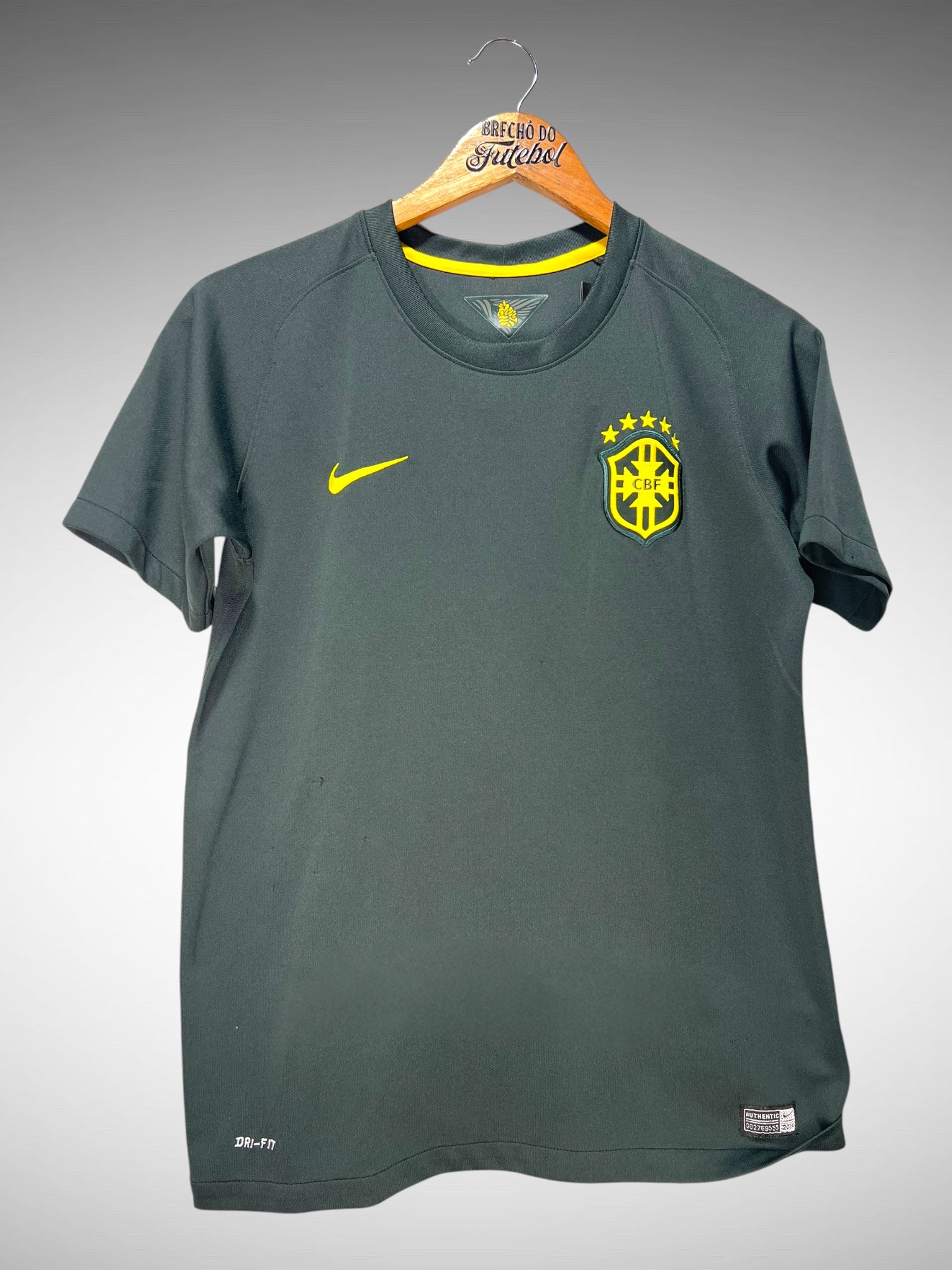 Brasil 2014 Terceira Camisa Tam 14 anos Infantil N 4 David Luiz.