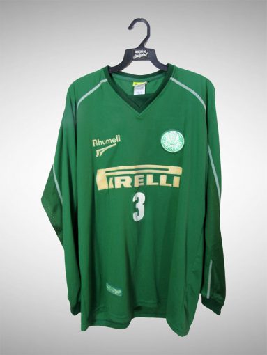 Palmeiras 2002 Primeira Camisa Tam G Mangas Longas N# 3.