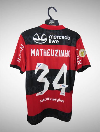 Flamengo 2021 Primeira Camisa Tam P N# 34 Matheuzinho.