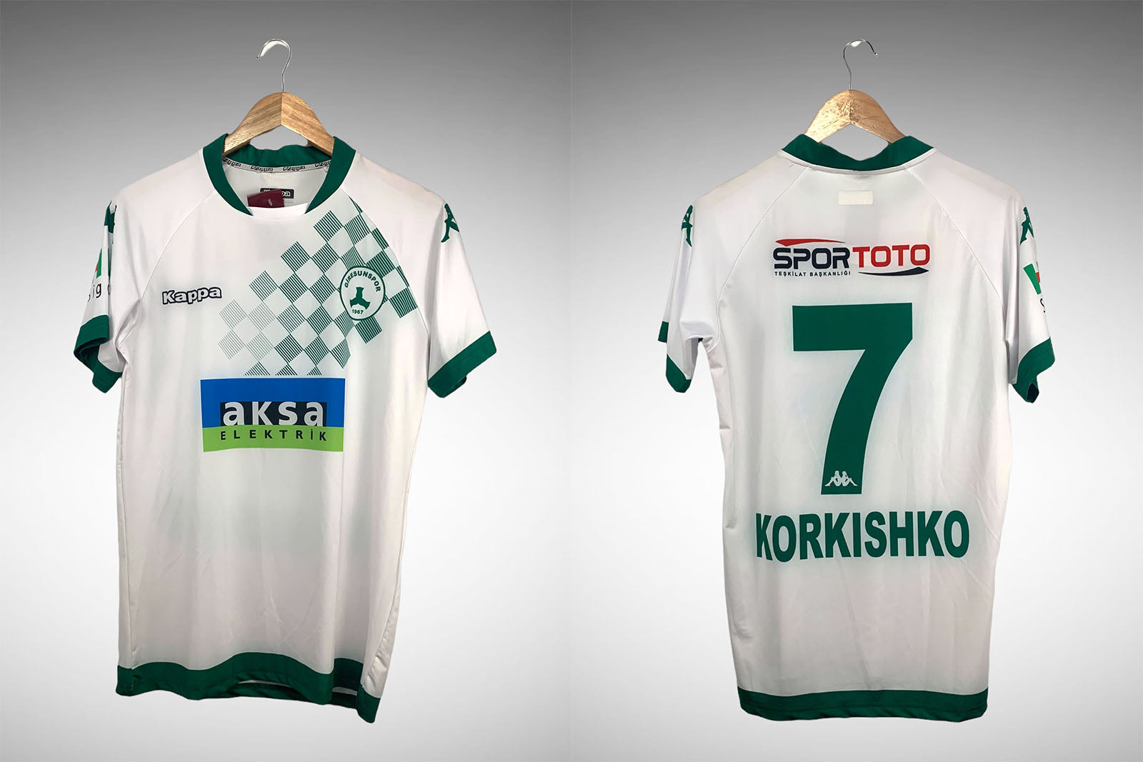 Giresunspor 2018 Segunda Camisa Tam M Nº7 Korkishko.