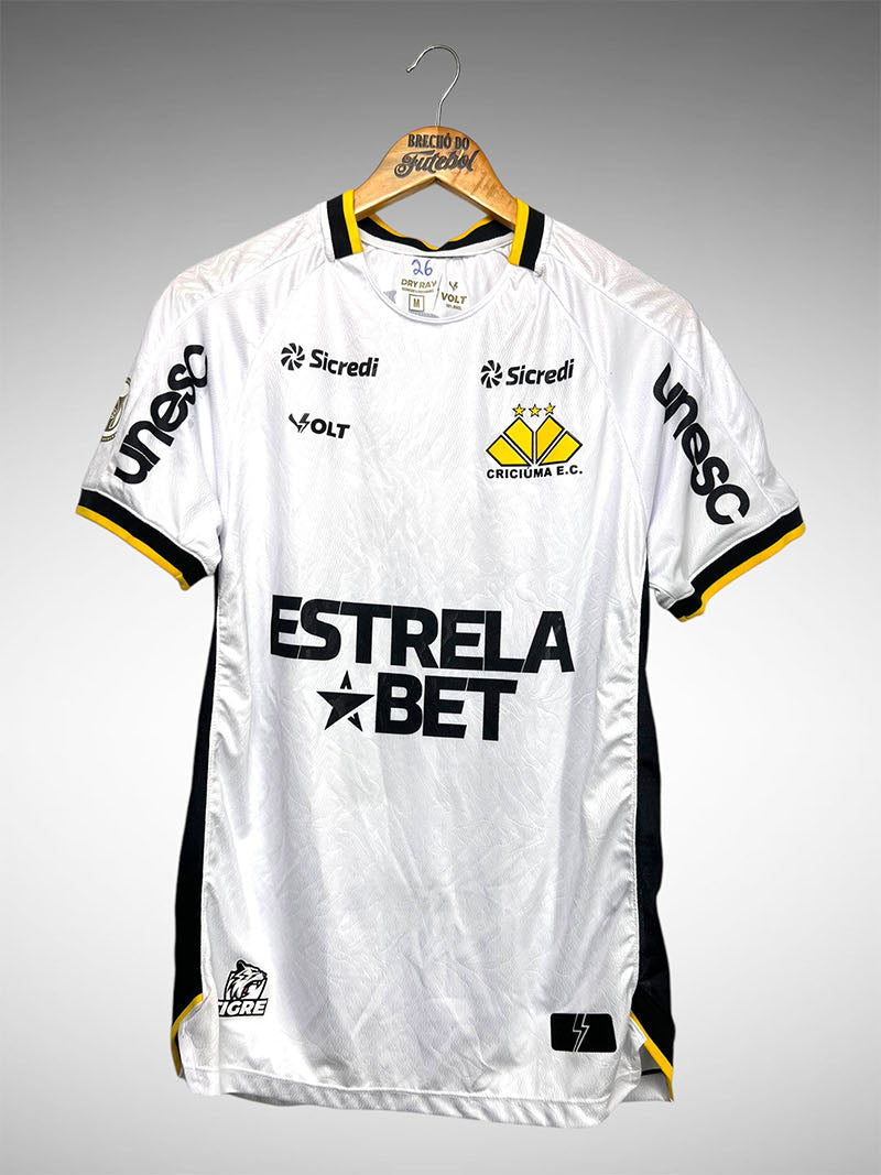 Criciúma 2024 Segunda Camisa Tam M Nº26 Léo Gonçalves.