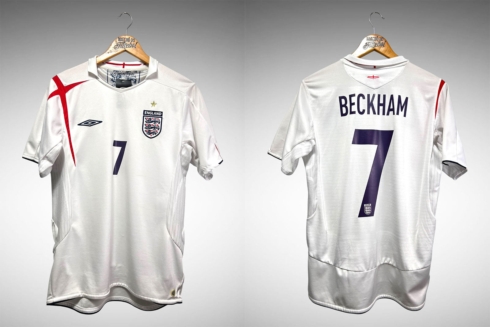 Inglaterra 2006 Primeira Camisa Tam M Nº 7 Beckham.