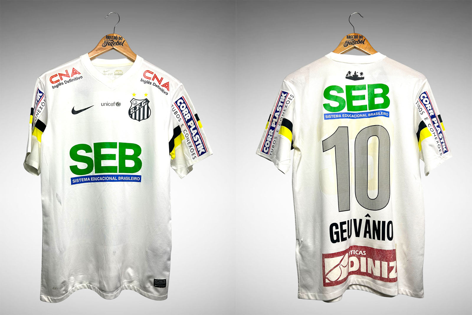Santos 2013 Primeira Camisa Tam M Nº 10 Geuvânio.
