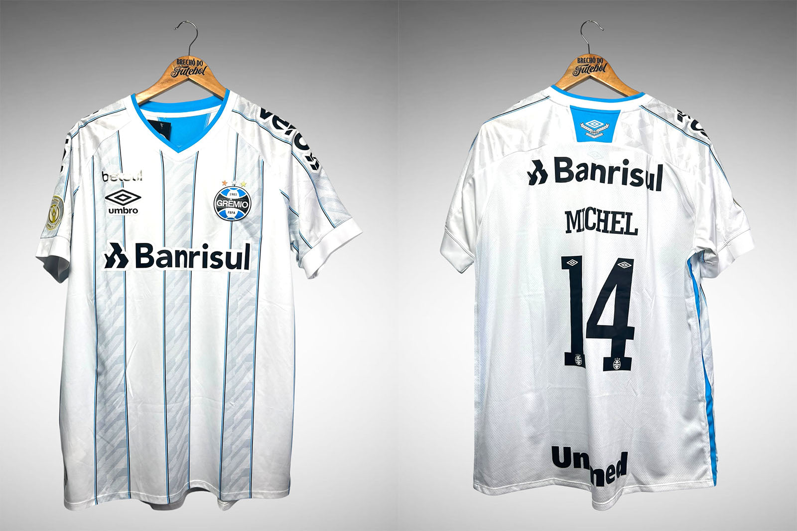 Grêmio 2020 Segunda Camisa Tam GG Nº 14 Michel.