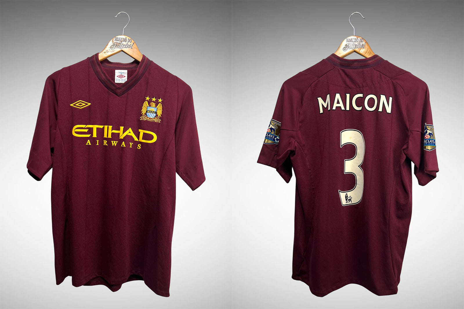 Manchester City 2012 Segunda Camisa Tam M Nº 3 Maicon.