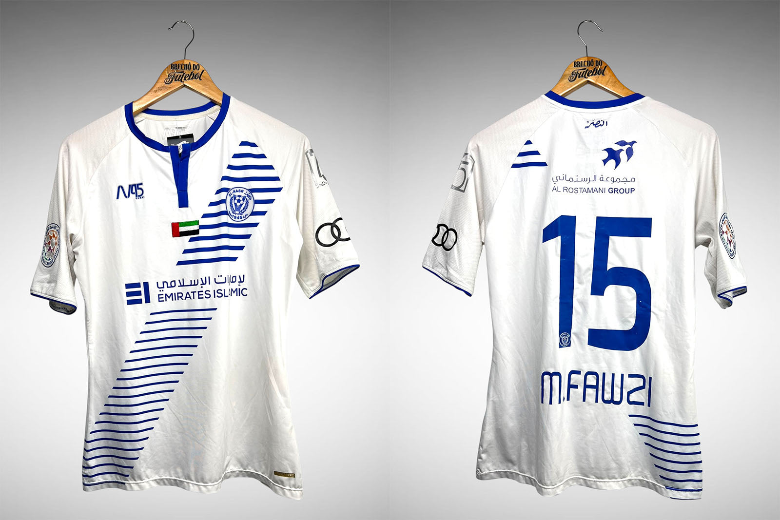 Al Nasr de Dubai 2020 Segunda Camisa Tam M Nº 15 M. Fawzi.