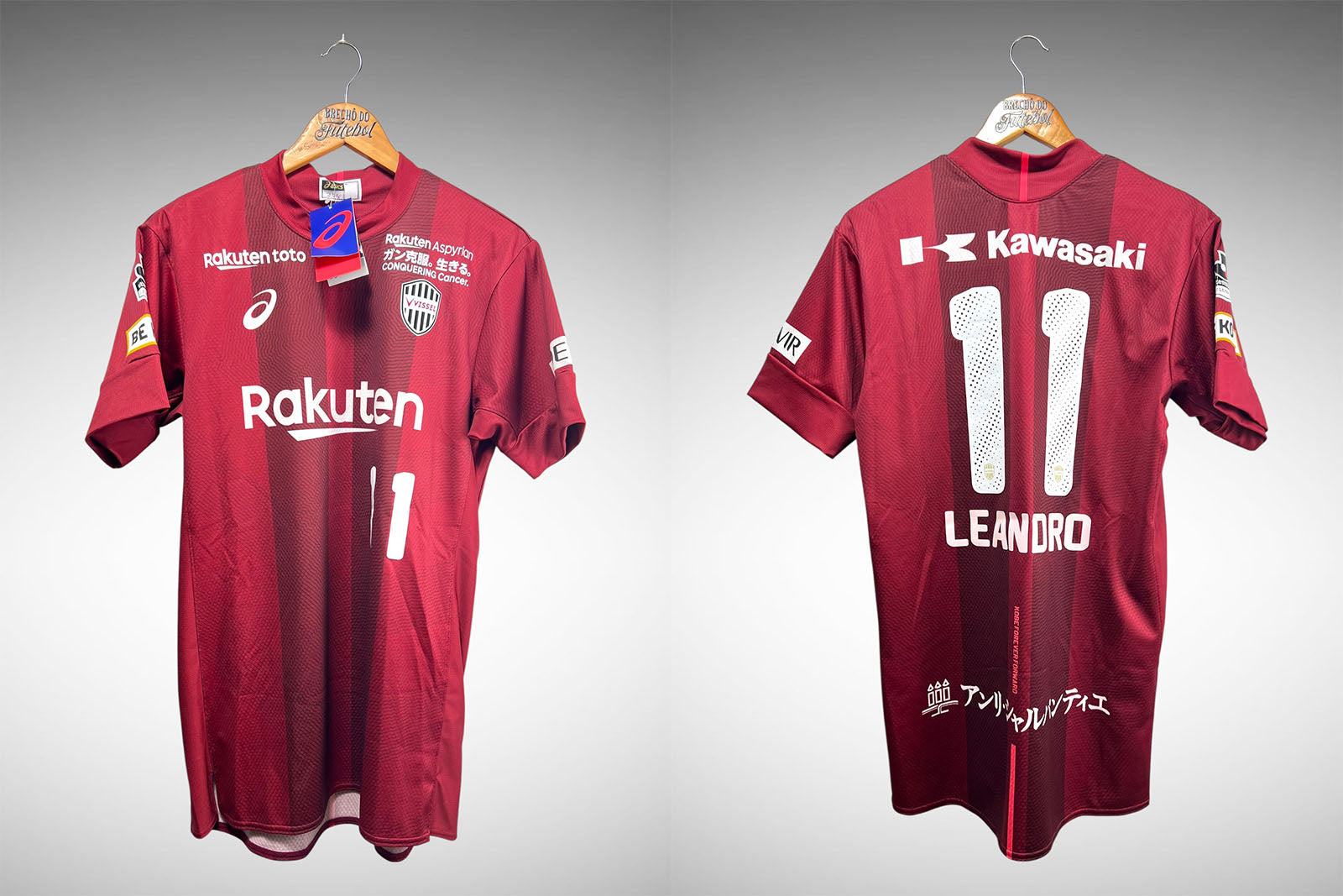 Vissel Kobe 2018 Primeira Camisa Tam 3G Nº 11 Leandro.