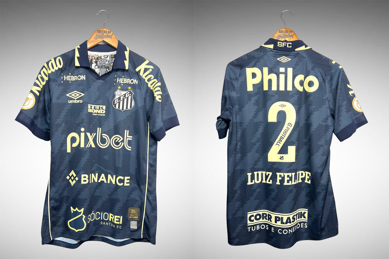 Santos 2022 Terceira Camisa Tam M Nº2 Luiz Felipe.