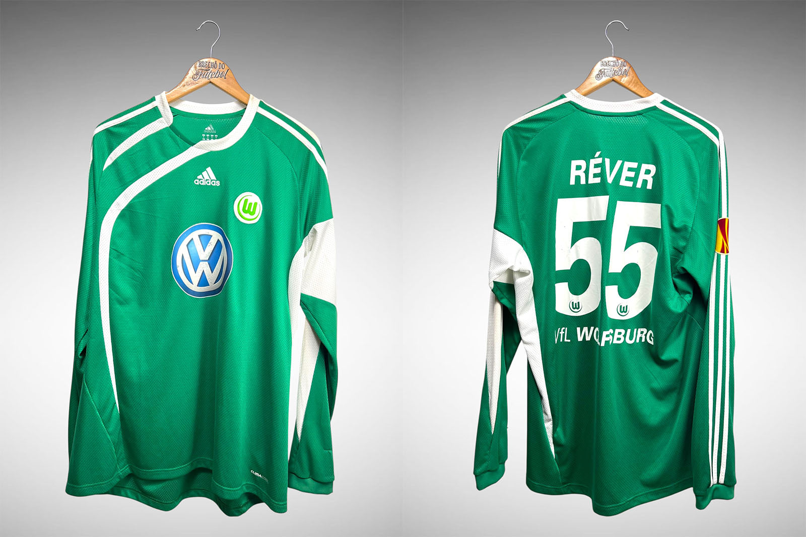 Wolfsburg 2009 Primeira Camisa Tam GG Nº 55 Réver Mangas Longas.