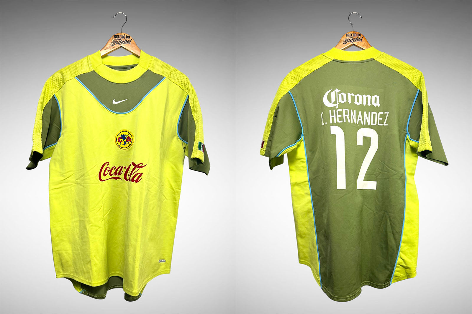 América do México 2003 Camisa de Treino Tam M Nº 12 E. Hernandez.