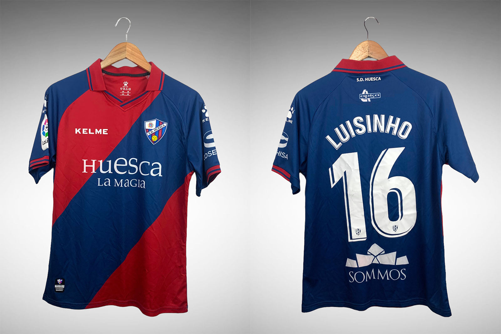 Huesca 2019 Primeira Camisa Tam M Nº16 Luisinho.