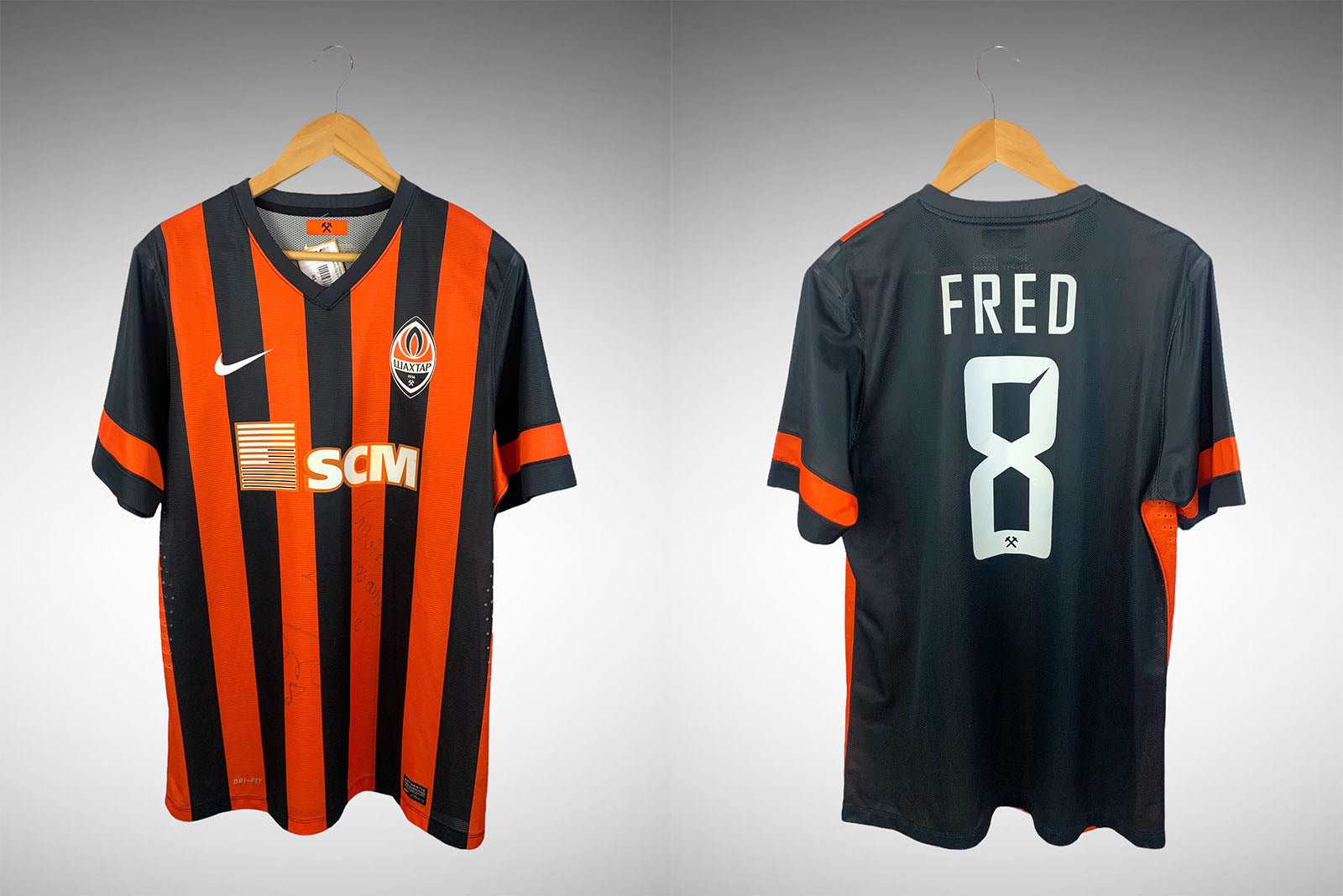 Shakhtar Donetsk 2013 Primeira Camisa Tam Gg N# 8 Fred.