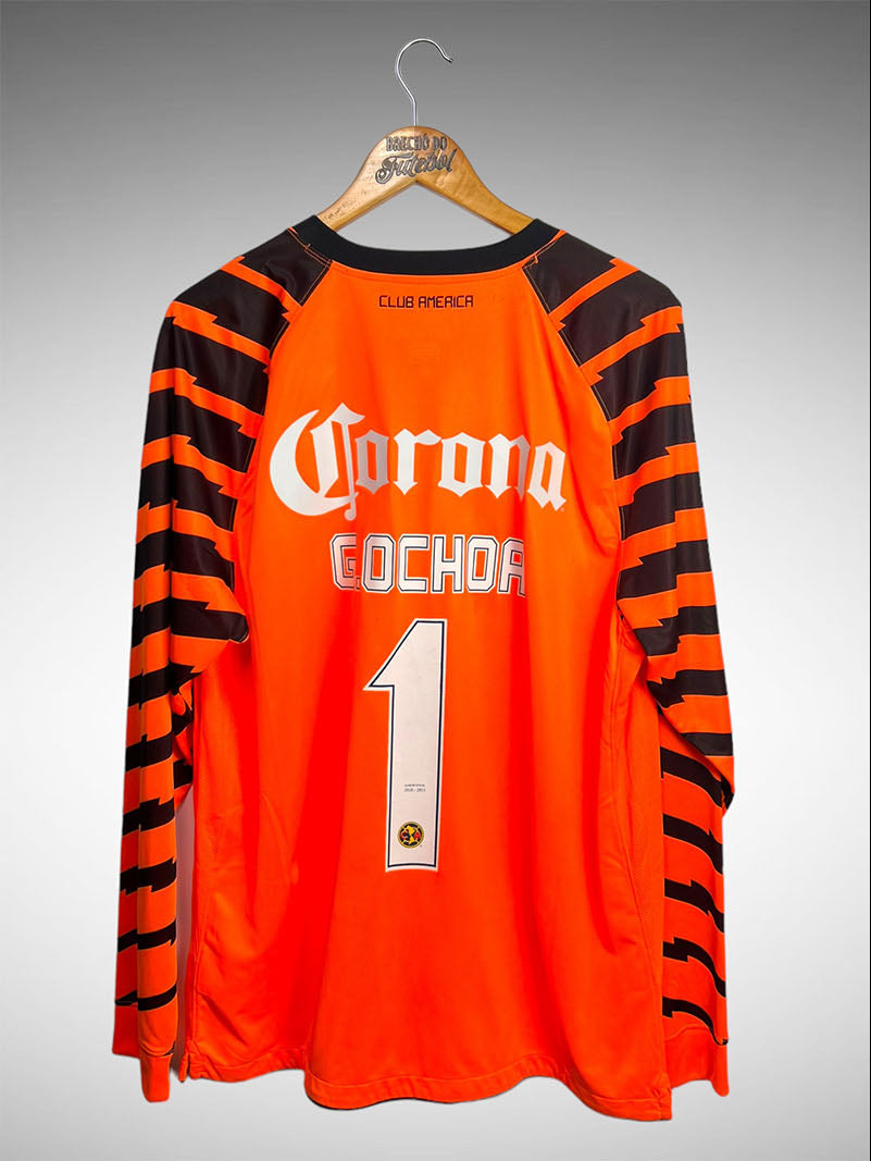 América do México 2010 Camisa de Goleiro Tam GG N 1 Ochoa.