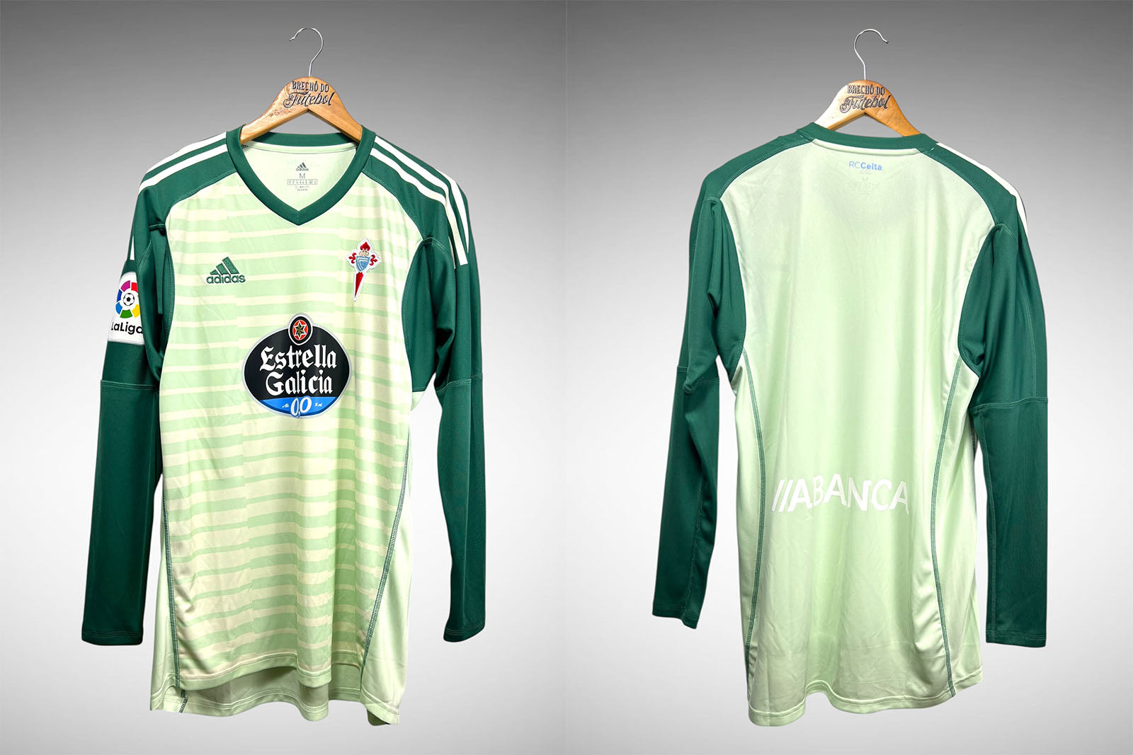 Celta de Vigo 2018 Camisa de Goleiro Tam M Mangas Longas.