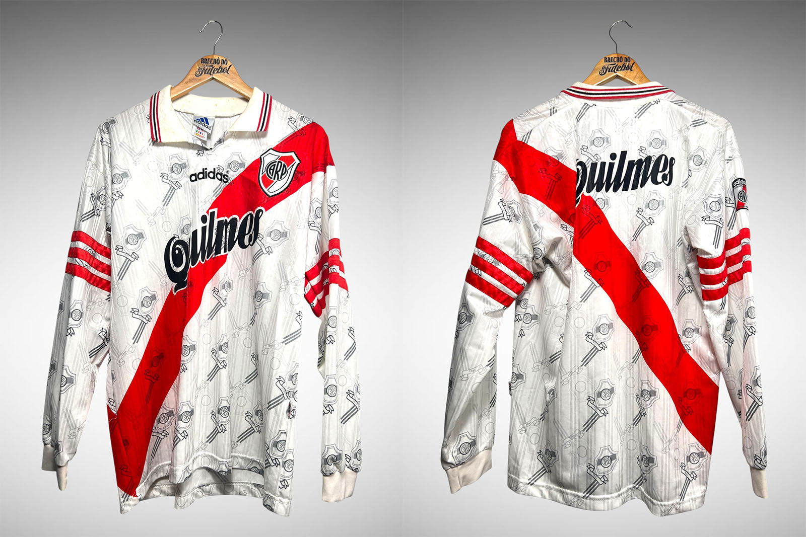 River Plate 1997 Primeira Camisa Tam G Mangas Longas.