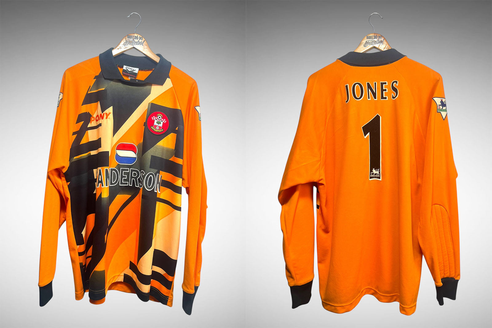 Southampton 1995 Camisa de Goleiro Tam GG Nº1 Jones.