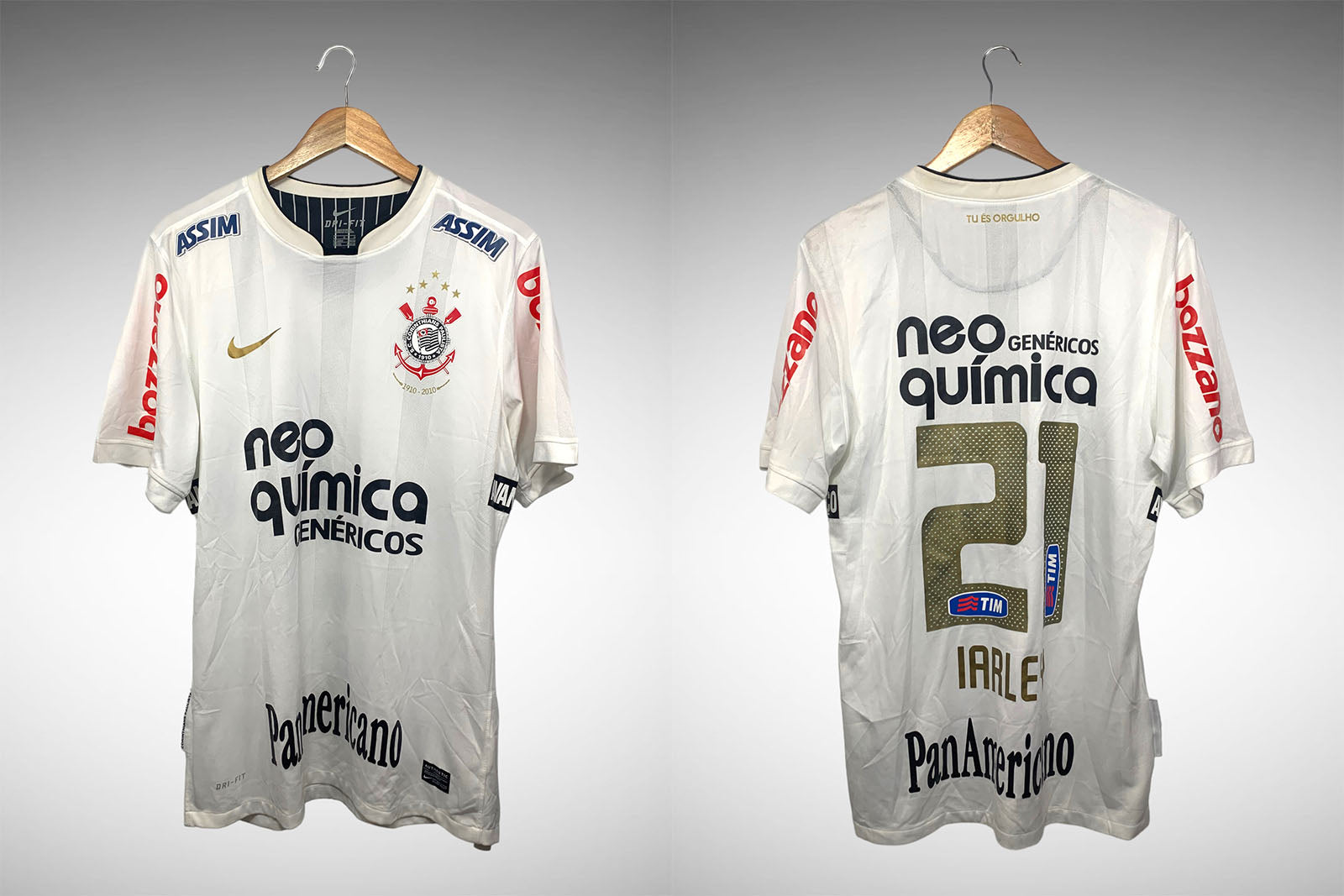 Corinthians 2010 Primeira Camisa Tam G N# 21 Iarley.
