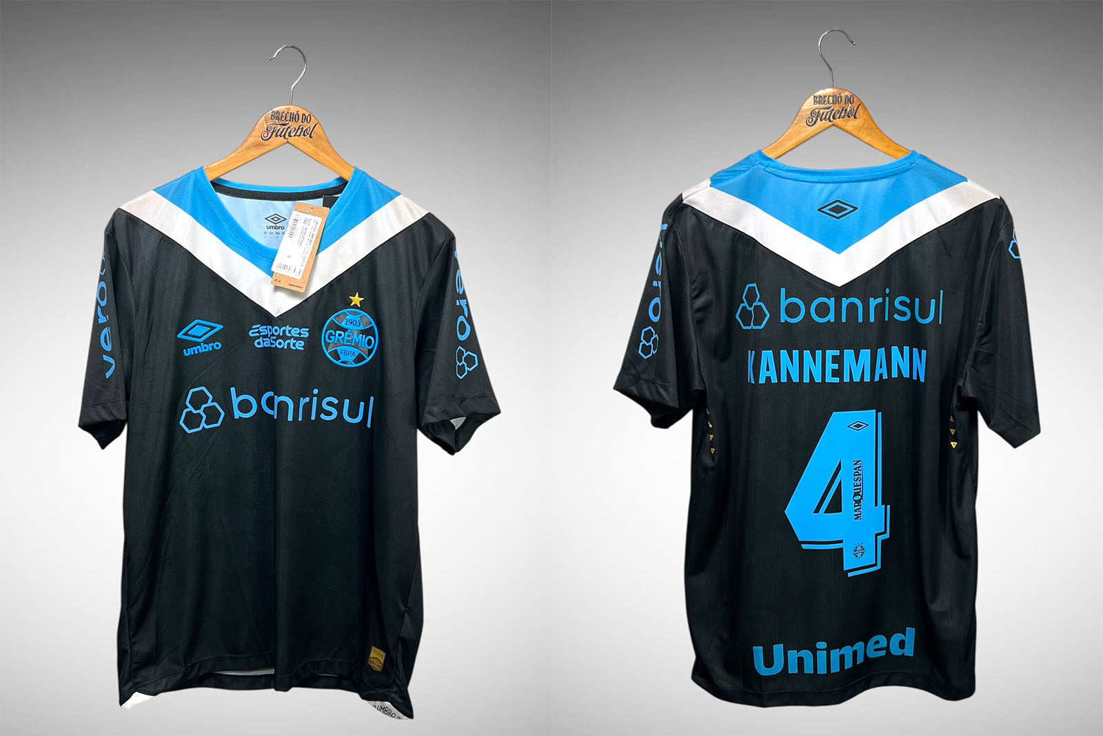 Grêmio 2024 Terceira Camisa Tam G Nº4 Kannemann.