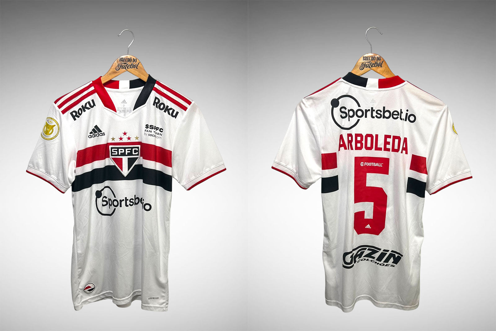 São Paulo 2021 Primeira Camisa Tam P Nº 5 Arboleda.