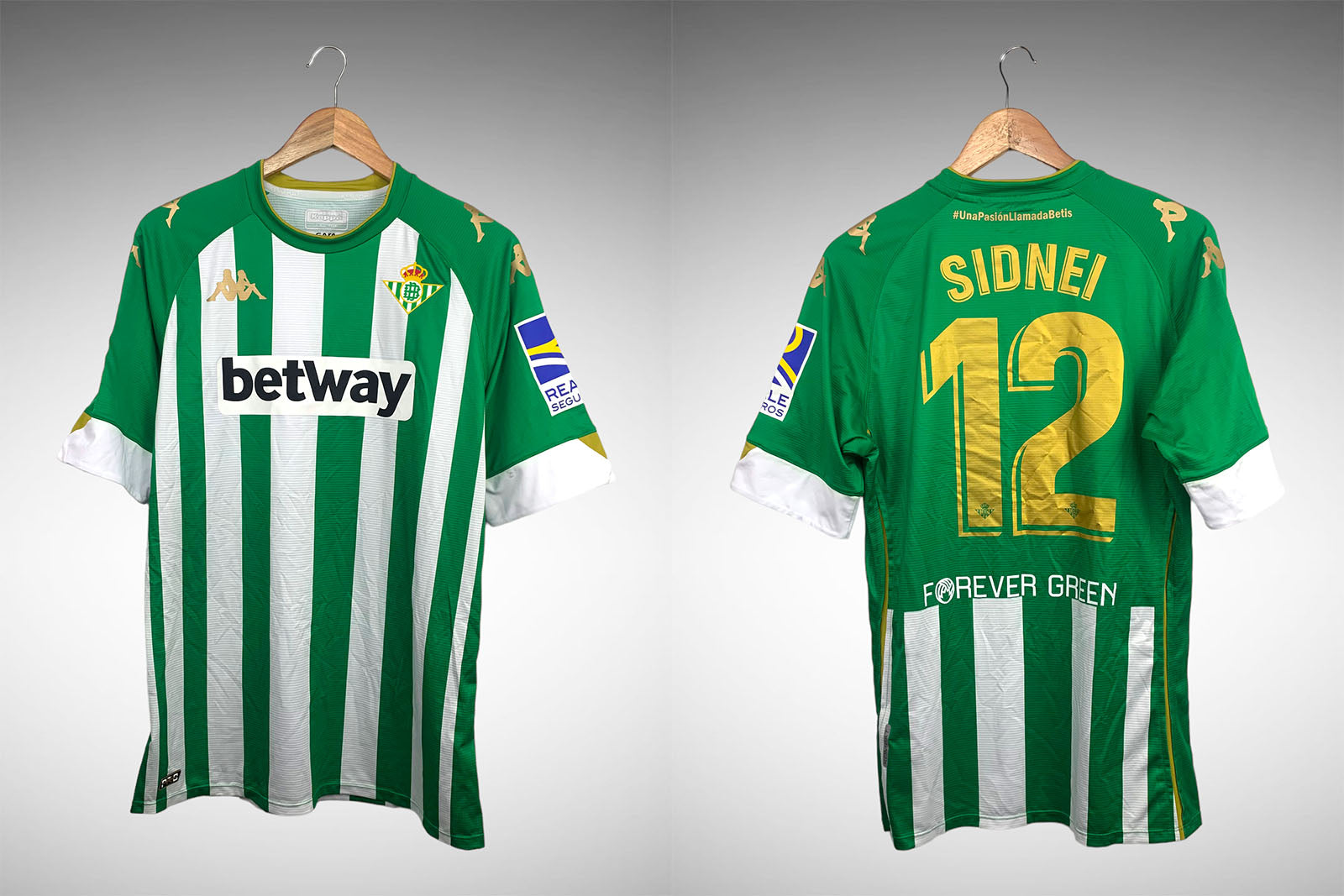 Betis 2020 Primeira Camisa Tam GG Nº12 Sidnei.