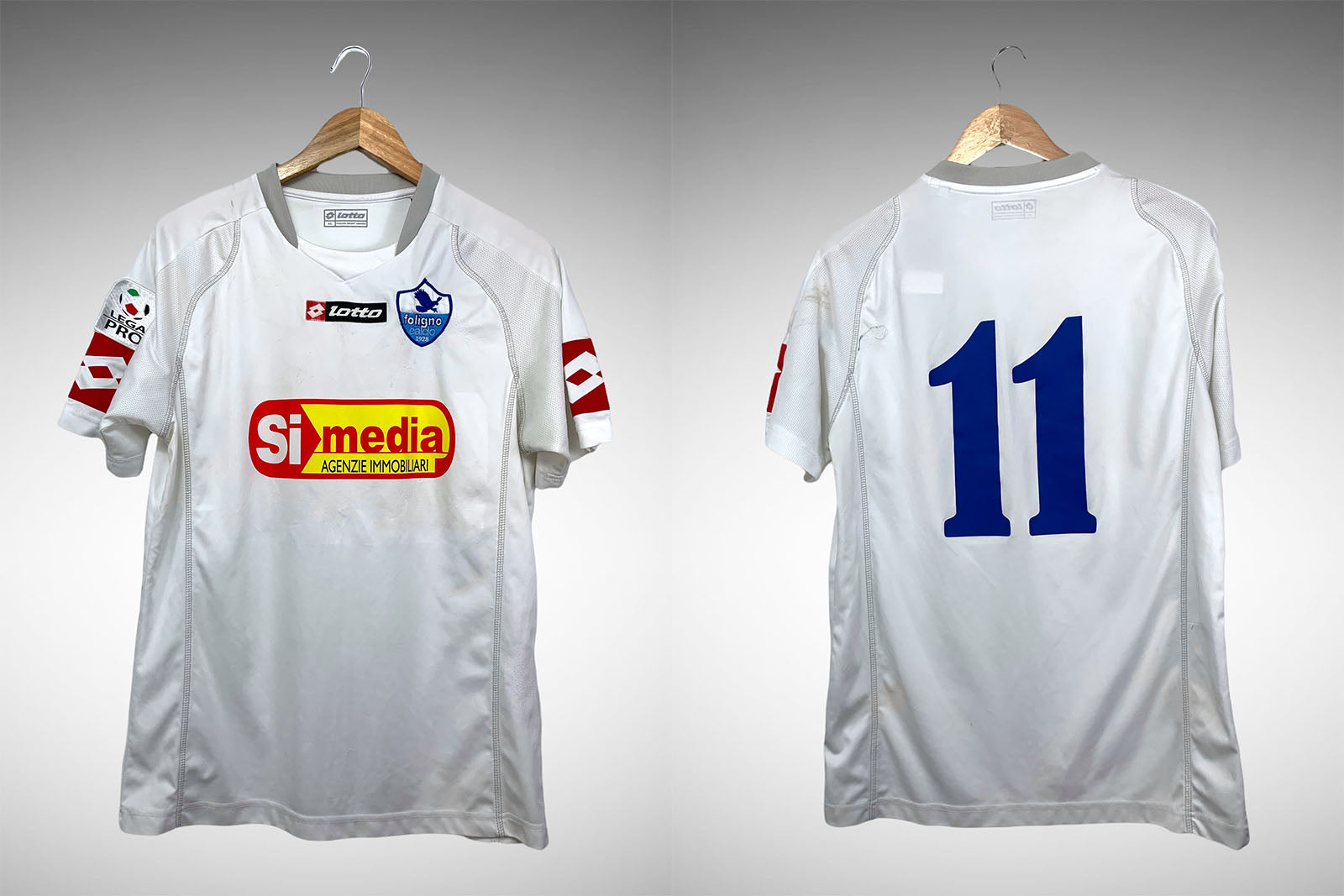 Foligno Calcio Camisa Tam Gg N# 11.