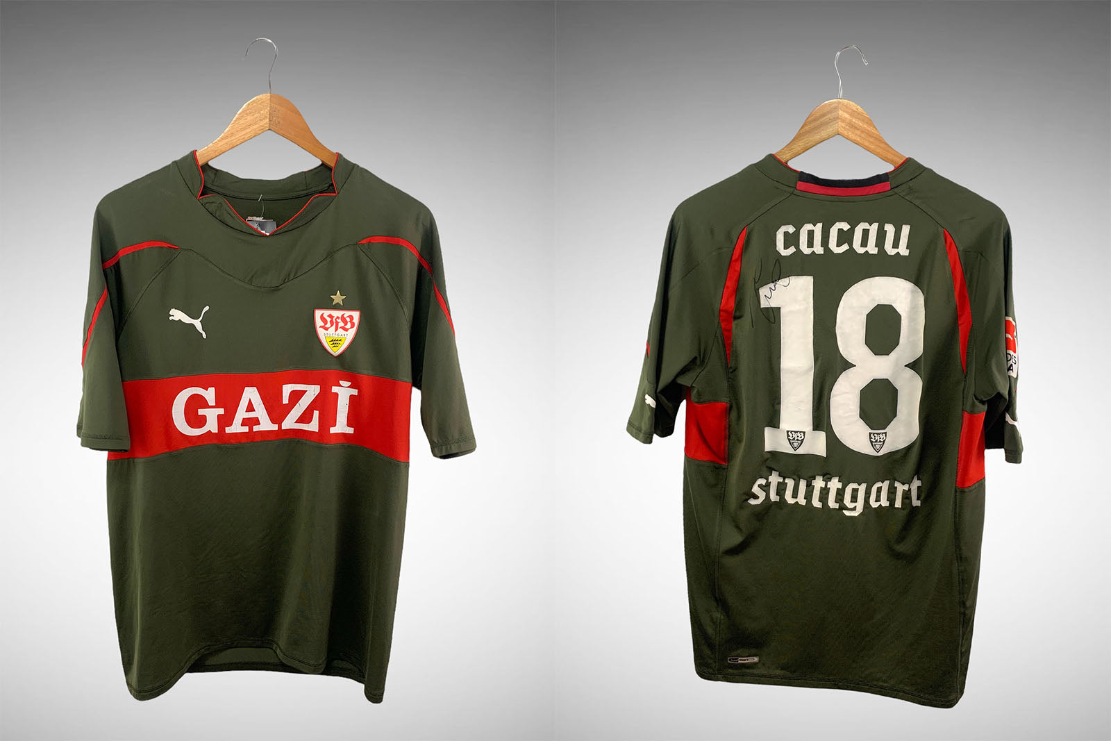 Stuttgart 2010 Segunda Camisa Tam Gg N# 18 Cacau.