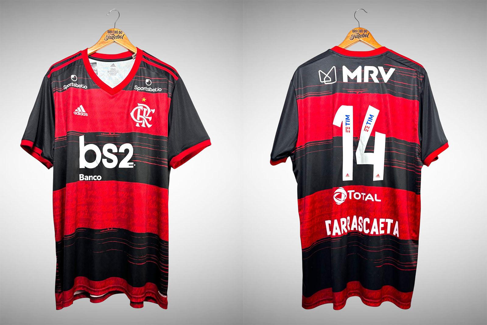 Flamengo 2020 Primeira Camisa Tam 3G Nº 14 De Arrascaeta.