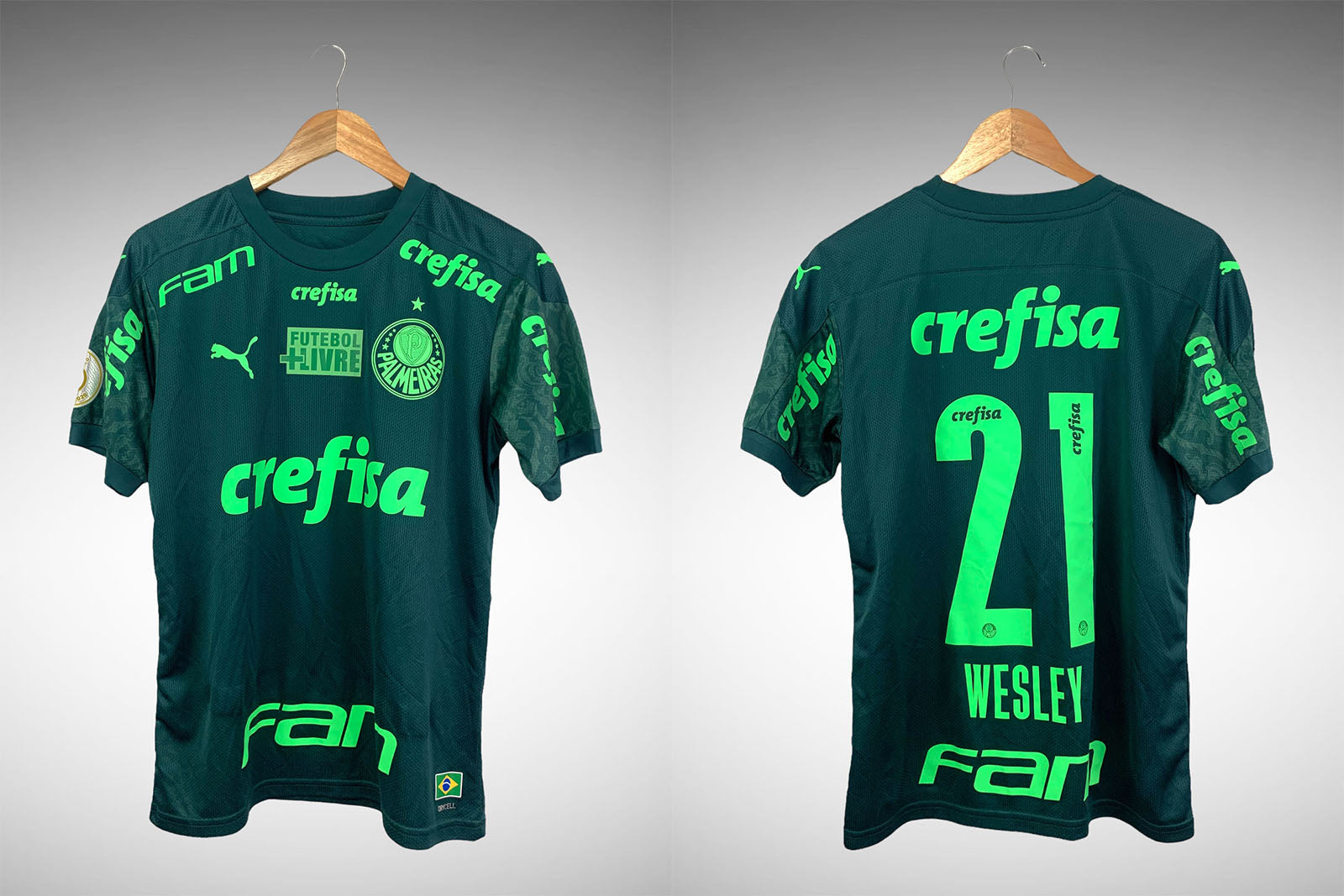 Palmeiras 2020 Terceira Camisa Tam P Nº 21 Wesley.