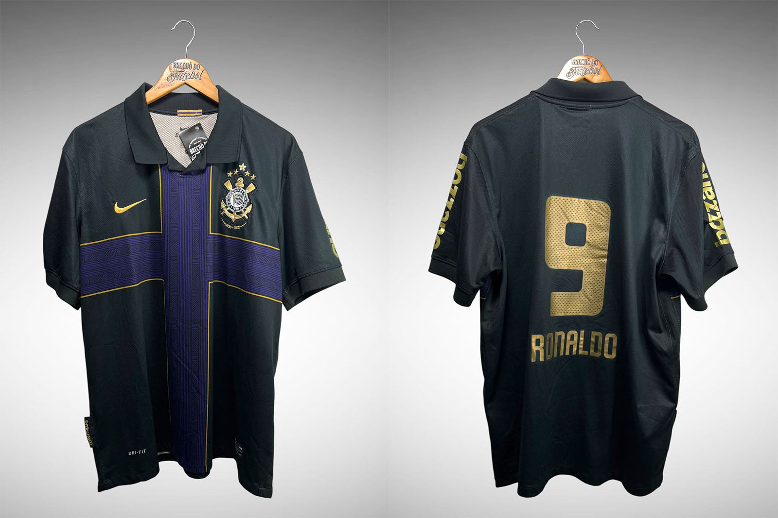 Corinthians 2010 Terceira Camisa Tam GG Nº 9 Ronaldo.
