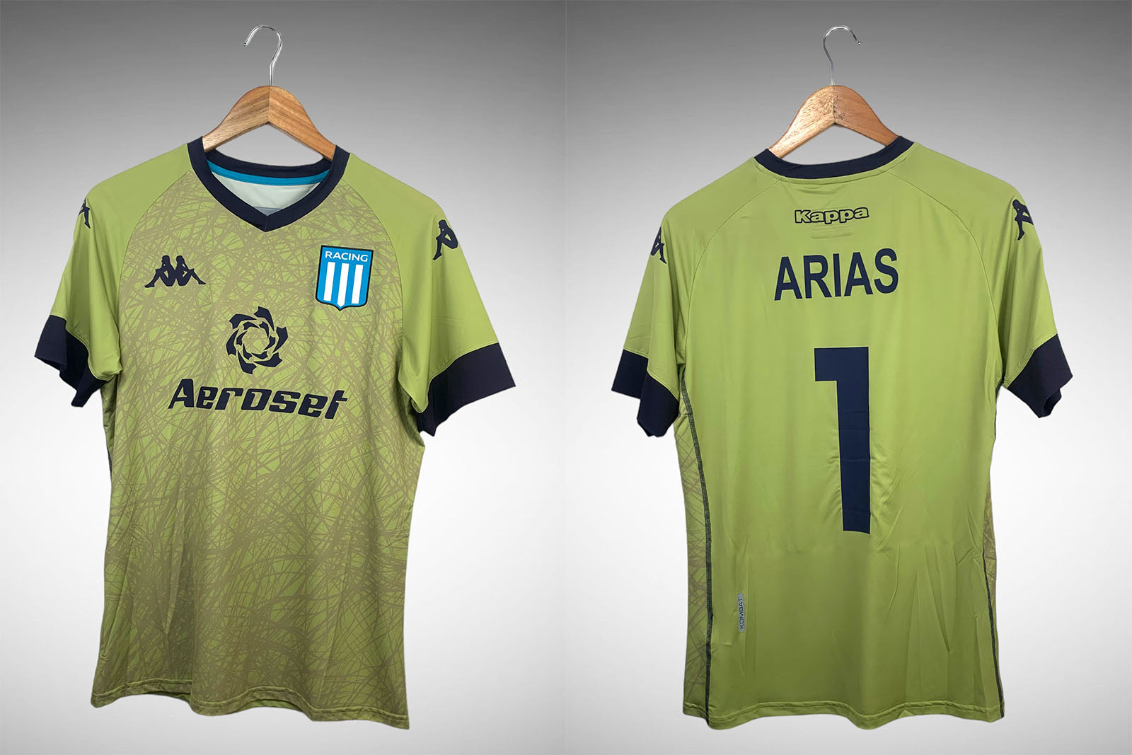 Racing 2021 Camisa de Goleiro Tam M Nº1 Arias.